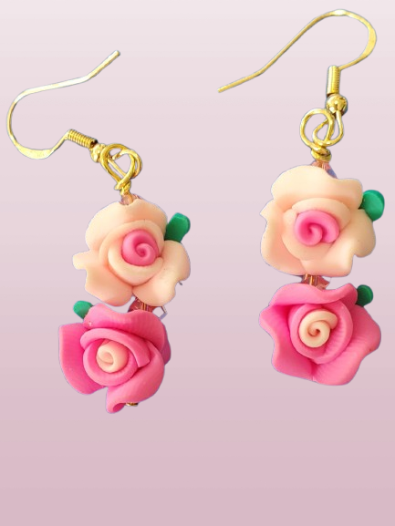 Matching dinosaur earrings
